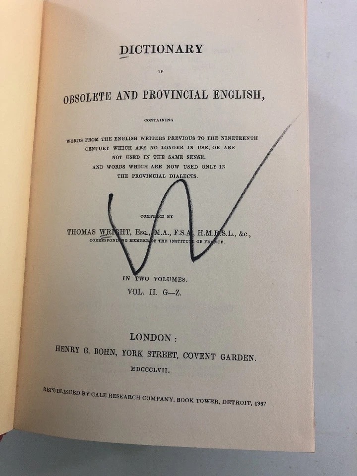 Set of 2 - Dictionary of Obsolete and Provincial English (Hardcover, 1967) - Image 3 of 4