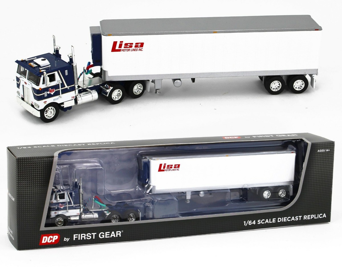 2021 DCP 1:64 *LISA MOTOR LINES* Peterbilt 352 COE w/Vintage 2021 DCP 1:64 *LISA MOTOR LINES* Peterbilt 352 COE w/Vintage