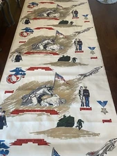 Vintage 1972 Crinbos Marine Fabric 5 1/4 Y X 44W