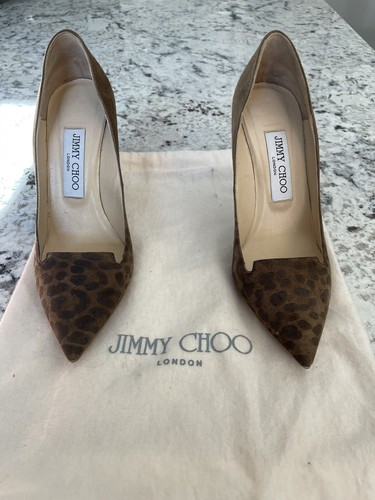 Jimmy Choo Alia Leopard-Toe Suede Pump 