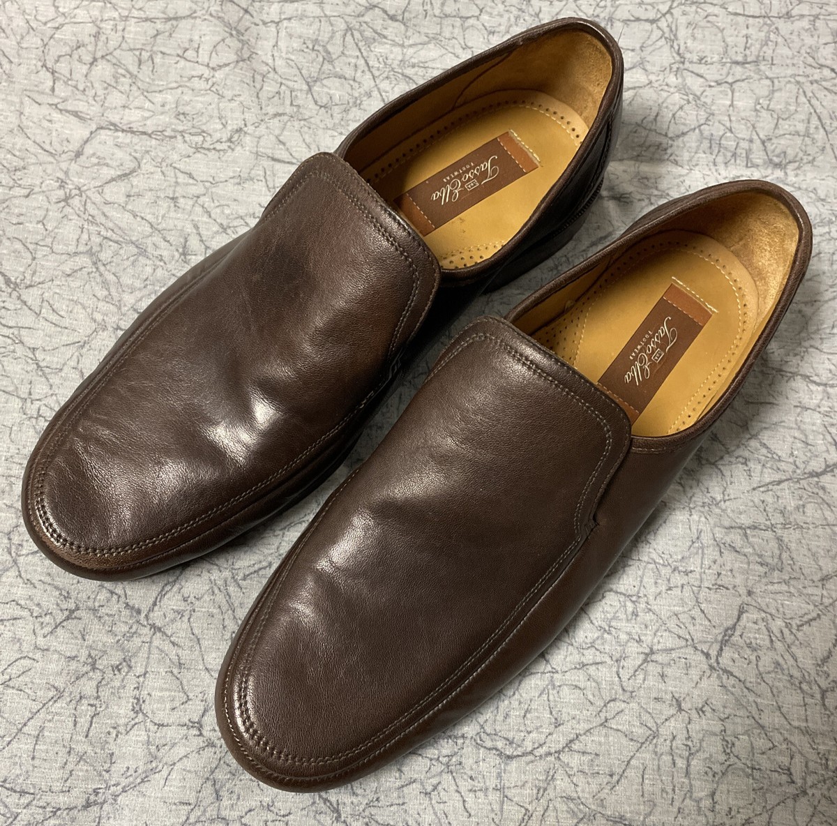 Tasso Elba leather loafer TASSO ELBA Mens Brown Slip On Loafers Dress Casual Shoes Sz  main image 2
