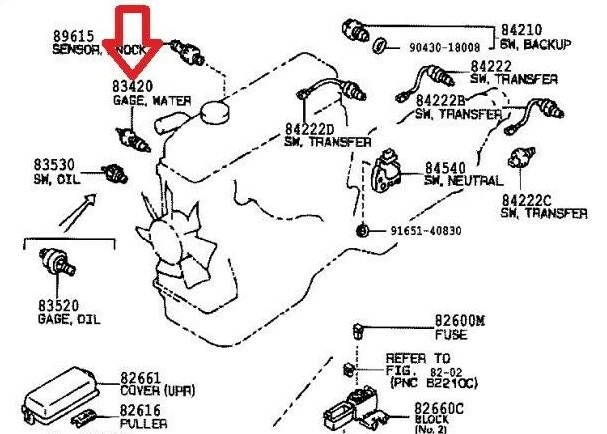 FITS: 80 - 91 TOYOTA COROLLA WATER TEMPERATURE GAUGE SENDER SENSOR BRAND NEW - Image 4 of 4