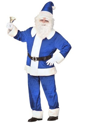 blue santa costume