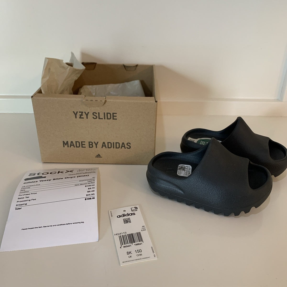Adidas Yeezy Slide Onyx (Kids), HQ4115 Size 8K StockX Adidas Yeezy Slide Onyx (Kids), HQ4115 Size 8K StockX