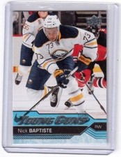 2016-17 Upper Deck Series Two Young Guns card # 477 Nick Baptiste Buffalo Sabres