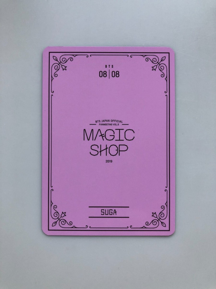 BTS MAGIC SHOP CD フォトカード付き BTS】Suga 5th Muster Magic Shop Official Mini Photo Card