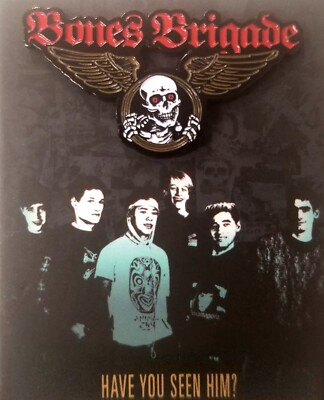 Powell Peralta BONES BRIGADE WINGED RIPPER LAPEL PIN. Limited Edition ...