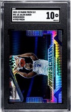 2022-23 Panini Prizm Draft Jalen Duren Widescreen HYPER PRIZM SGC 10 GEM MINT