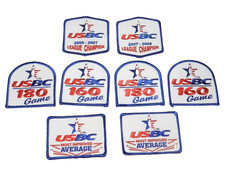 Lot Of 8 GAME BOWLING PATCHES FREE SHIPPING