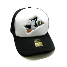 Duck Hunt XL Mesh Trucker SnapBack (White/Black)