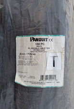 Panduit PRT8EH-C100 Black Releasable Cable Tie 28.4" 100 PC