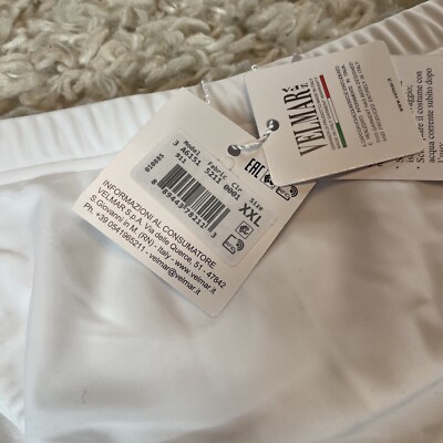 MOSCHINO White Swim Brief Velmar Spa Size XXL A6151 NEW | eBay