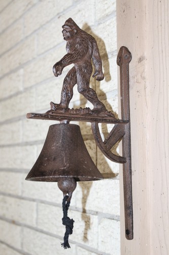 1 BIG FOOT BELL, MYTHICAL CREATURE,DECORATIVE WALL MOUNT BELLS B-97 - Picture 4 of 12
