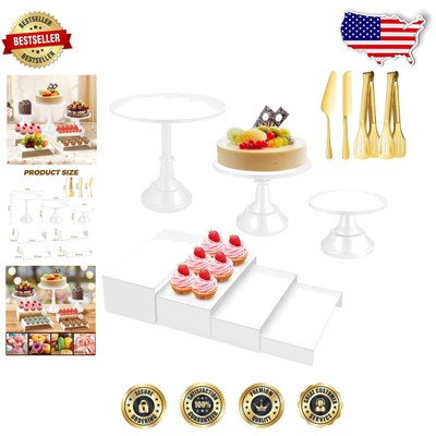 Modern 11-Piece Cake Stand & Serving Set - Perfect for All Celebratory Occasions