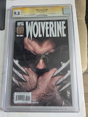 Wolverine #55 V3 CGC 9.8 SS Joe Quesada Variant Cover 2007 Death of Sabretooth