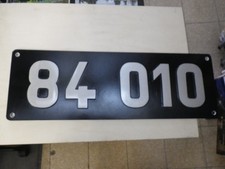 Schild Lokschild  DB DRG 84 010 nicht original Nachguß Replik Dampflok Tenderlok