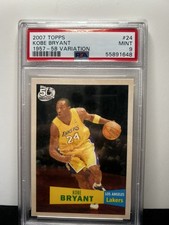 2007 Topps Kobe Bryant #24 1957-58 Variation PSA 9 Mint