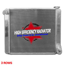 Universal Aluminum Radiator 23 X 19 Dual 3-row Core Fit Chevy Gm Gmc Hot Rod