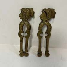 Vintage Solid Brass Set Of 2 Chicken/Rooster Nut Cracker/Bottle Opener  6" Long