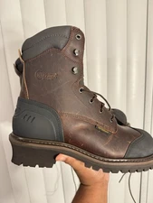 CHIPPEWA Logger Size 9.5 Waterproof 400G ST 8" Men Work Boots 55053 MSRP $349