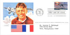 Product Image: CHARLES LINDBERGH SOLO FLIGHT   PMA POSTMASTERS CACHET FDC  1977