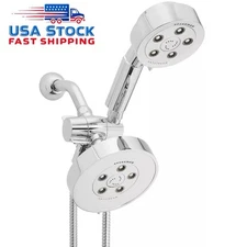 Neo Anystream VSR-233010 6-Spray Polished Chrome Dual Shower Head 2.5-GPM