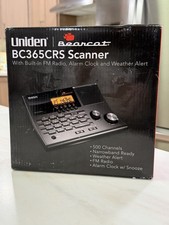Uniden BC365CRS 500 Channel Analog Police Clock Radio Scanner