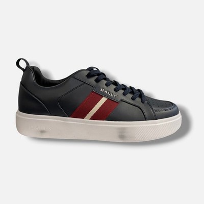Bally Men's Blue Bennys Low-Top Lace-Up Sneakers Shoes Size 11
