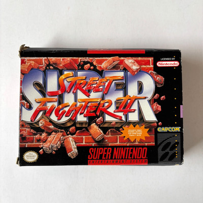 Super Street Fighter II (SNES, 1994) Authentic Game, Box, and Manual - TESTED