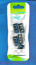 5 pack 25uF 25v Axial lead Bipolar NP BP Capacitors Amp Radio Audio PREMIUM TAD