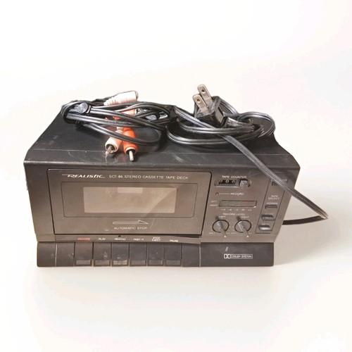 Vintage Realistic/Radio Shack 1993 SCT-86 Stereo Cassette Tape Deck Tested
