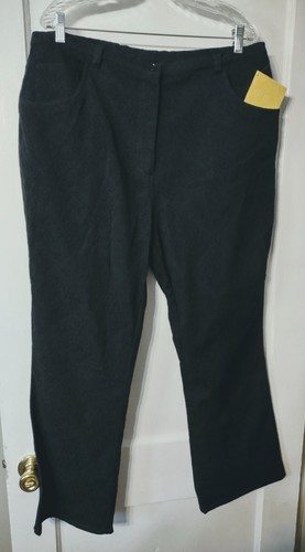 Women's Denim & Co Pants Plus Size 20W NWT Black Lace Overlay