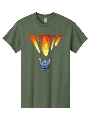 Wizardo Mens Graphic Tee, 100% Cotton, Casual Summer Wear