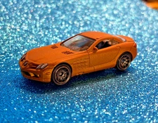 Mercedes-Benz SLR McLaren satin Gold 2008 Mattel Diecast 1/61 Scale Loose