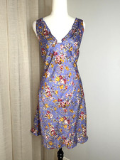 Auguste Purple Mason Slip Midi Dress Size 16 XXL Floral Silky