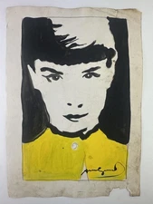 Andy Warhol COA Art Painting Original Drawing Vintage Paper Signed