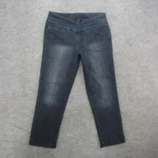 Jag Jeans Slim Fit Pants Womens 10 Blue Stretch Denim Dark Wash Pull On Jeggings