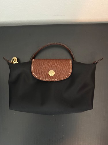 Longchamp Le Pliage Mini Original Tasche Kosmetiktasche in Schwarz