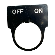Advance Controls 104509 Selector Switch Label Plate OFF/ON **Free Shipping**