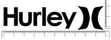 Hurley Team Die Cut Surf Sticker Decal 10" x 2.2" Surfboard, Skateboard, Snow