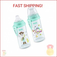 NUK First Choice Toy Story Active Cup 2.0, 10oz. Soft Spout Sippy Cup with On-th