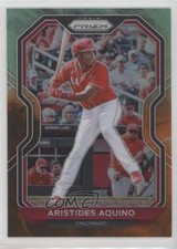 2021 Panini Prizm Tier III Cosmic Haze Prizm Aristides Aquino #208 11gl