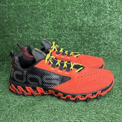 used adidas vigor bounce boys sneakers shoes hike running black  orange yellow 1 (125764953469),