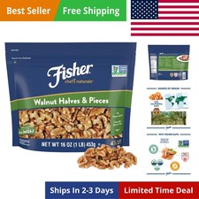 Walnut Halves Pieces 6 oz, 00 California Unsalted Walnuts for Baking Coo...