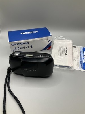 OLYMPUS mju 1 / 35mm Kompaktkamera / Kamera / schwarz / in OVP