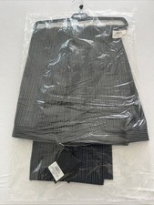 Hochwertige neue Cutaway Herren Marken Anzug Hose schwarz grau gestreift