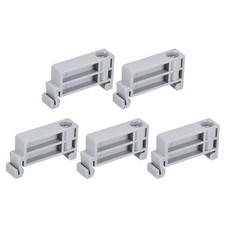 20Pcs DIN Rail Mount Terminal Block End Stopper Screw Type Clamp Grey TBR-F