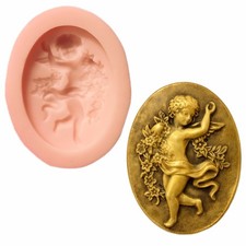 Angel Brooch Cameo silicone mold fondant cake decorating brooches cupcakes