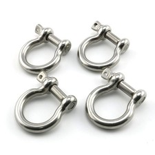 4-pcs 5/16 Inch Stainless Steel Bow Shackle Screw Pin Anchor Shackle Hardware ..