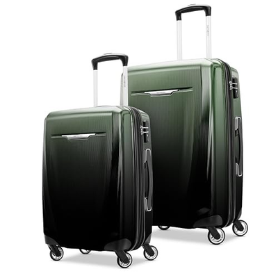 #ad #ad SAMSONITE WINFIELD 3 DLX HARDSIDE EXPANDABLE LUGGAGE SPINNERS OMBRE GREEN $200.62